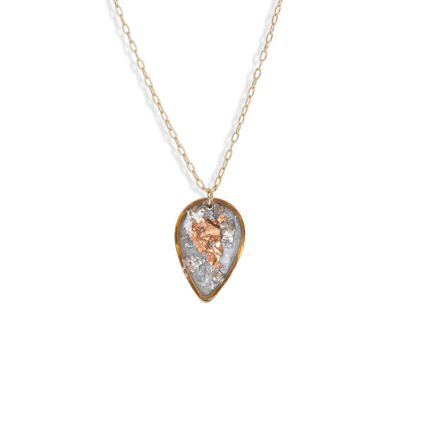 Teardrop Shimmer Foils Necklace - Kate Koel