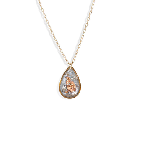 Teardrop Shimmer Foils Necklace - Kate Koel