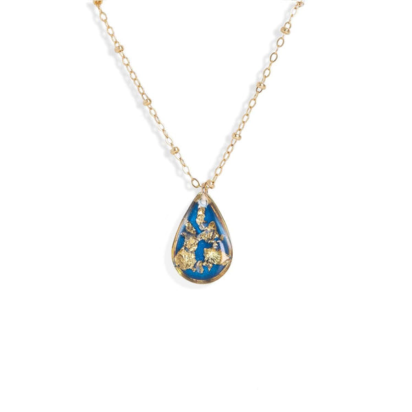 Teardrop Shimmer Foils Necklace - Kate Koel