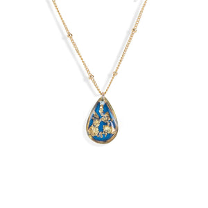 Teardrop Shimmer Foils Necklace - Kate Koel