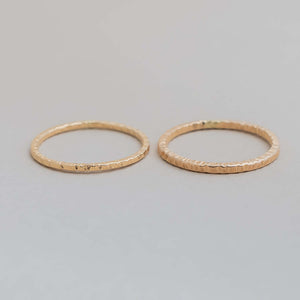 Textured Oat Grain stacking ring - Kate Koel