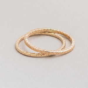 Textured Oat Grain stacking ring - Kate Koel