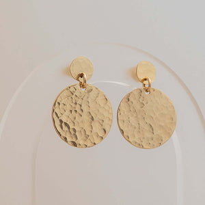 Textured Sequin Dangle Earrings - Kate Koel
