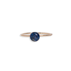 Tiny Blue Lapis Round Ring - Kate Koel