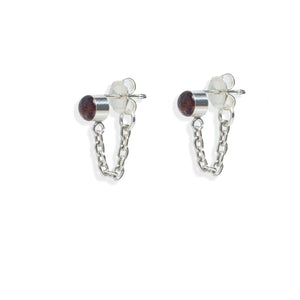 Tiny color pop front to back earrings - Kate Koel