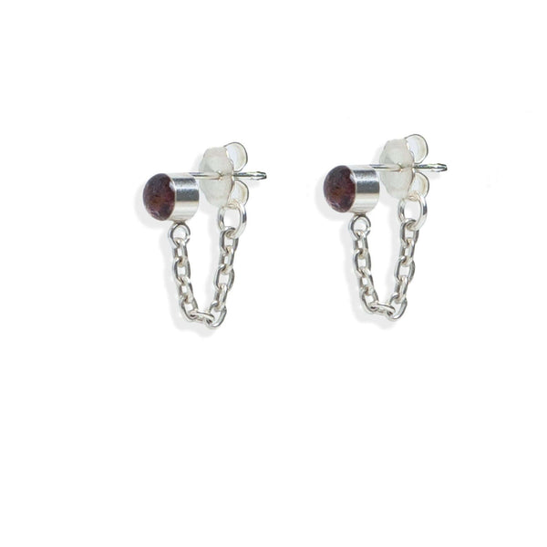 Tiny color pop front to back earrings - Kate Koel