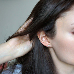 Tiny hexagon earrings - Kate Koel