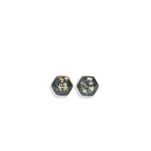 Tiny hexagon earrings - Kate Koel