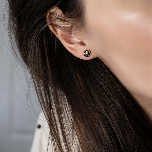 Tiny Hexagon Galaxy Studs - Kate Koel