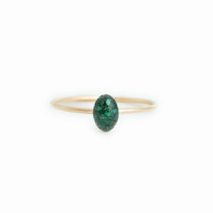 Tiny Oval Gemstone Ring - Kate Koel