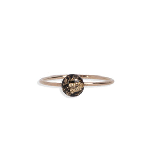 Tiny Shimmer Foil Round Ring - Kate Koel