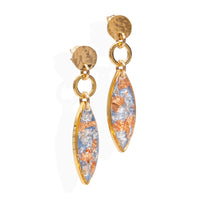 Vanilla Sky Oval Dangle Earrings