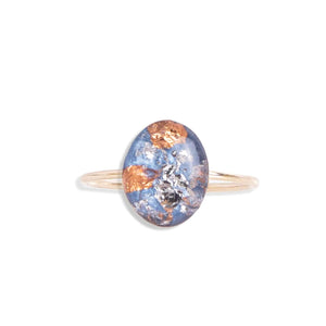 Vanilla Sky Oval Ring - Kate Koel