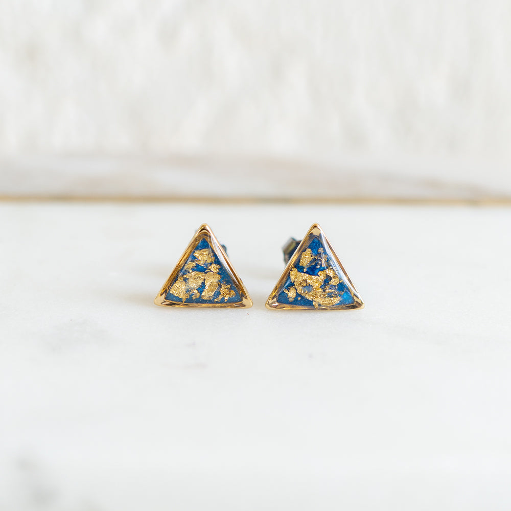 
                  
                    Bright Blue and Gold Earrings
                  
                