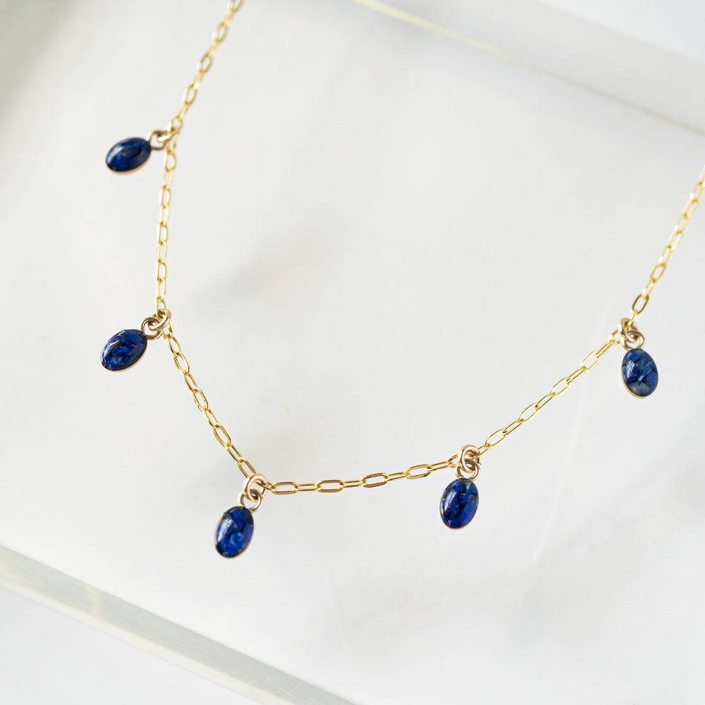 Lapis Party Necklace