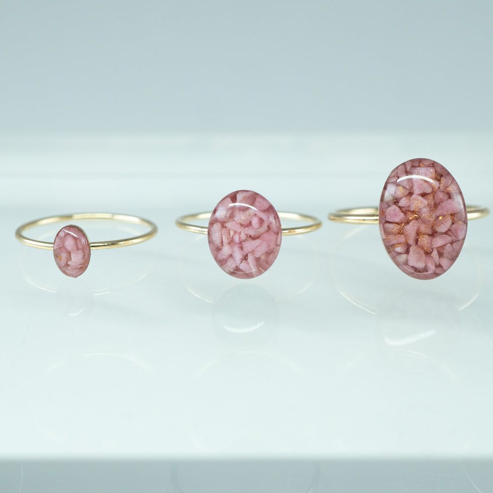 Oval Rhodonite ring