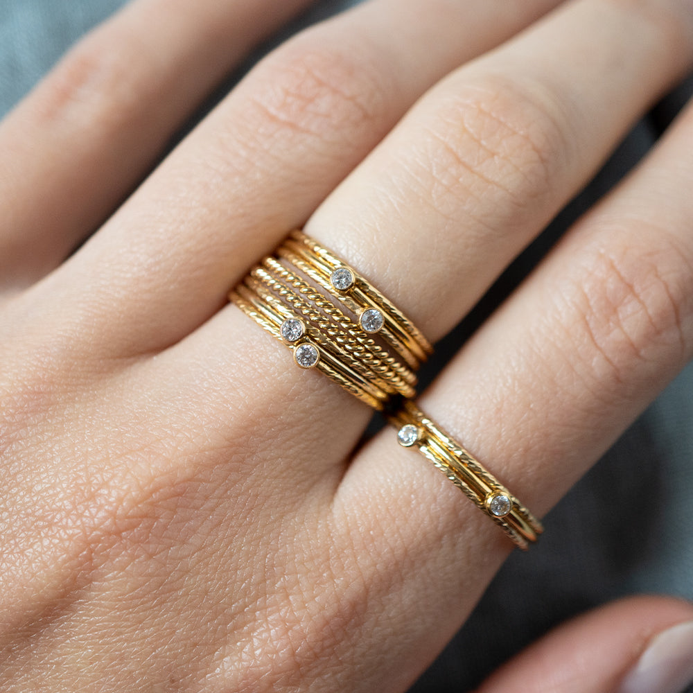 Gold Stacking Rings