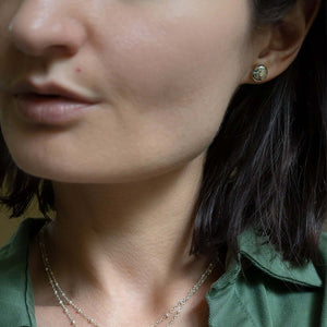 Abalone Studs in silver - Kate Koel