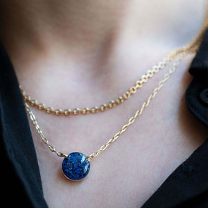 Round Lapis Necklace - Kate Koel