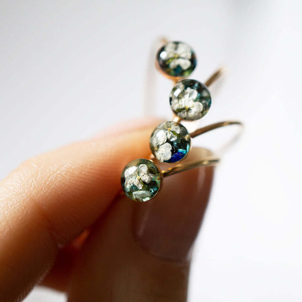 Tiny Flower Turquoise Ring - Kate Koel