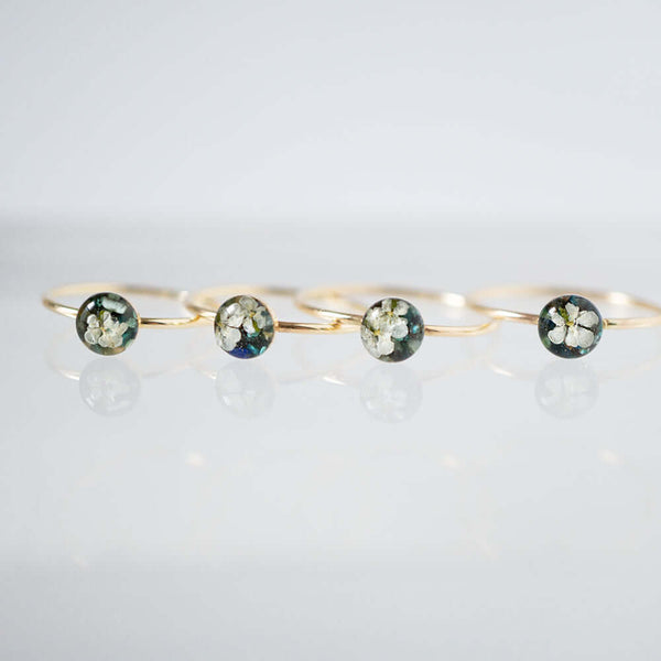Tiny Flower Turquoise Ring - Kate Koel